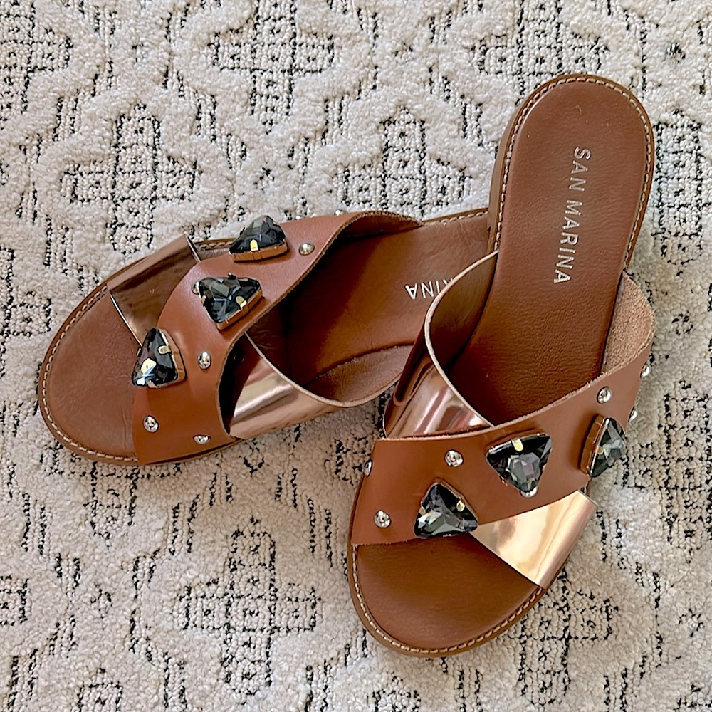 Gorgeous jeweled sandals! Worn once